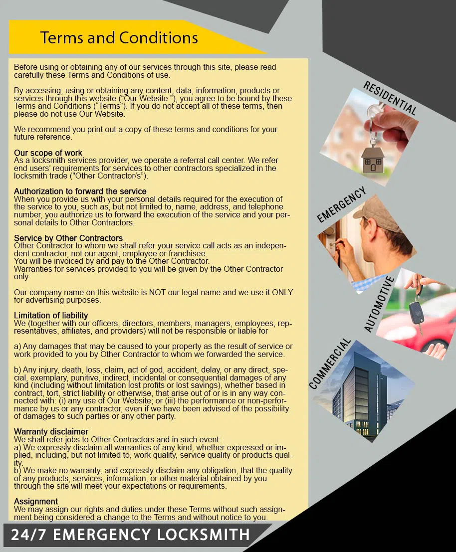 Advance Locksmith Service  888-556-4544